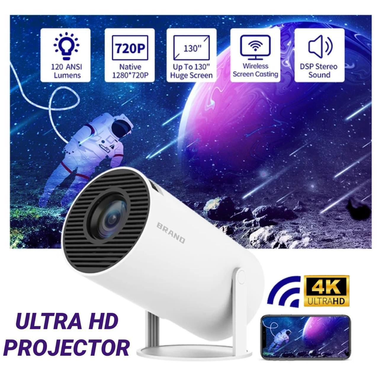4K Ultra HD Projector with remote