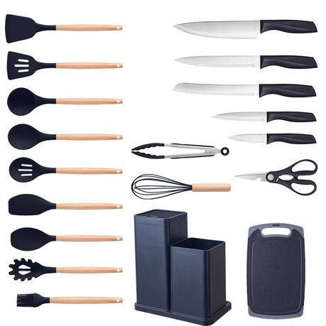 19 piece silicone utensil set