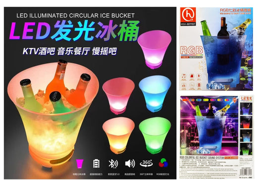 LED Ice Bucket with Bluetooth Speaker