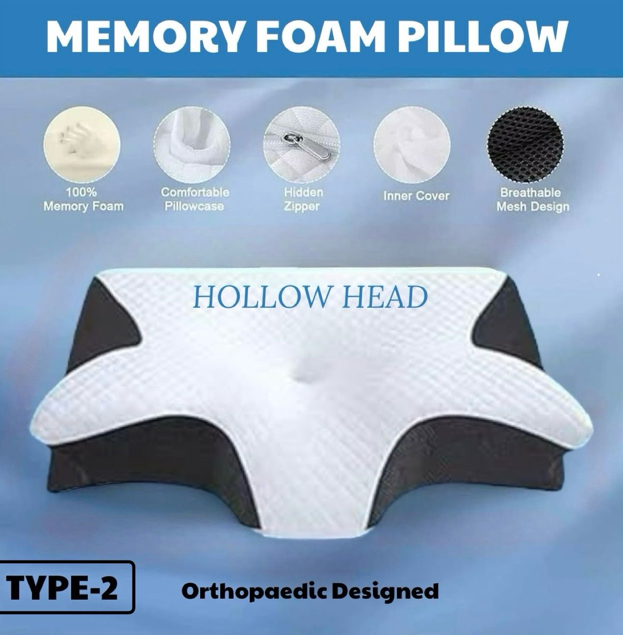 Orthopedic design pillow