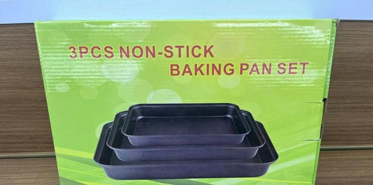3Pc Rectangular baking pans