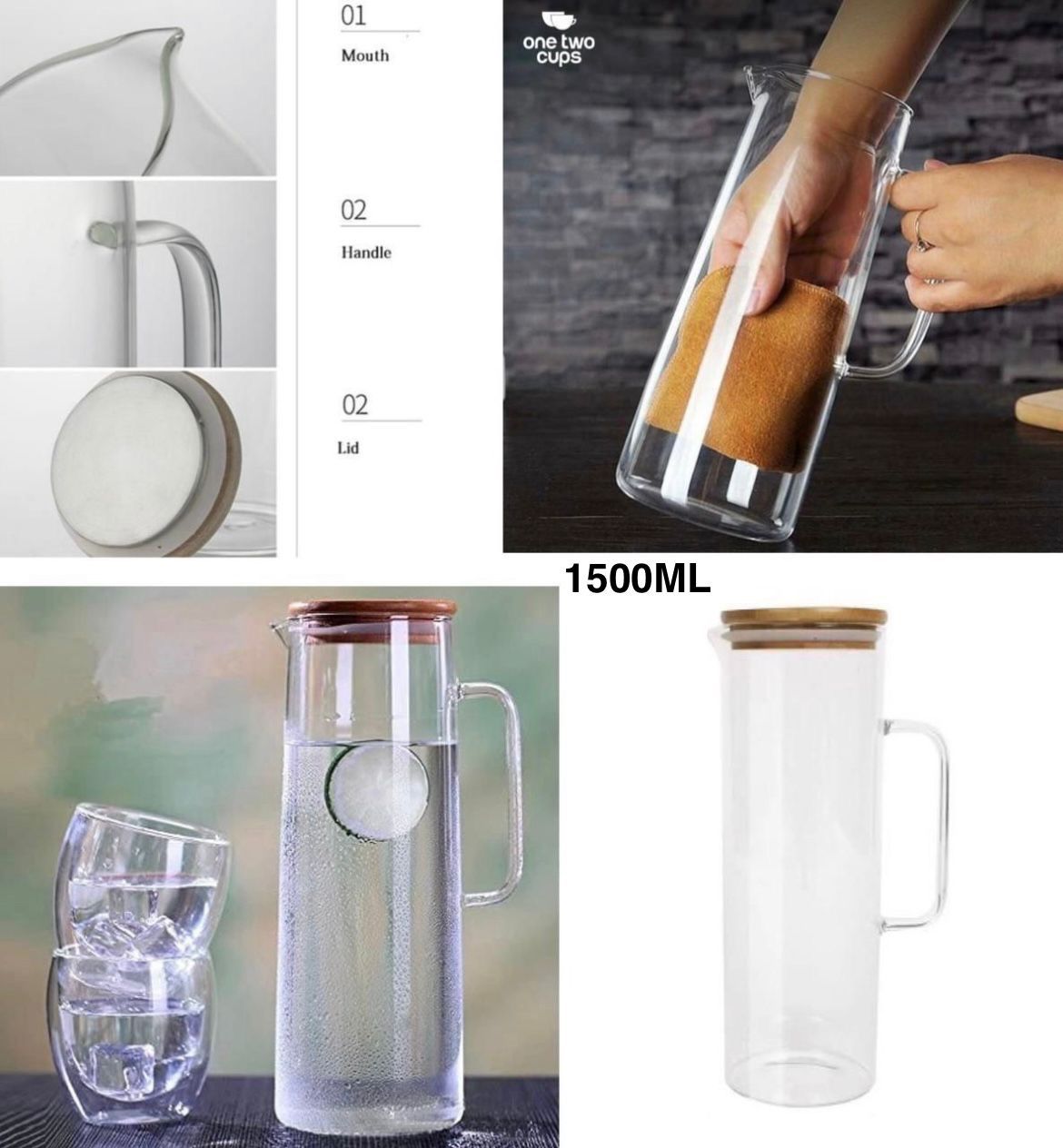 1500ml Glass Pitcher