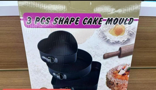 3pc Various shape Baking pans