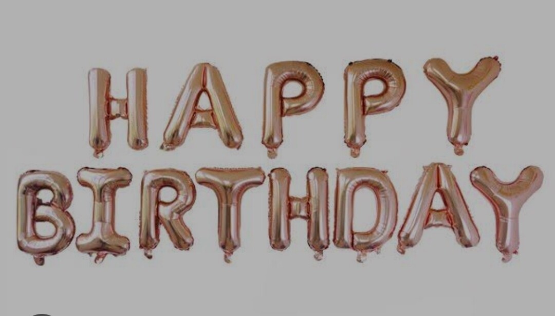 Happy Birthday foil balloons