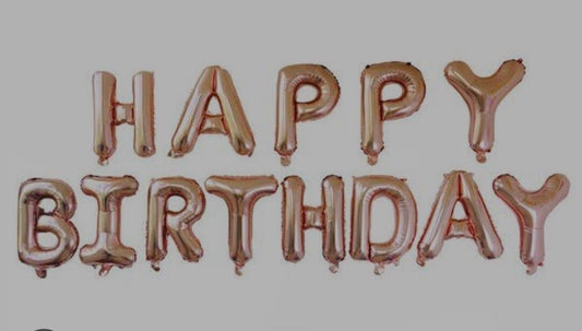 Happy Birthday foil balloons