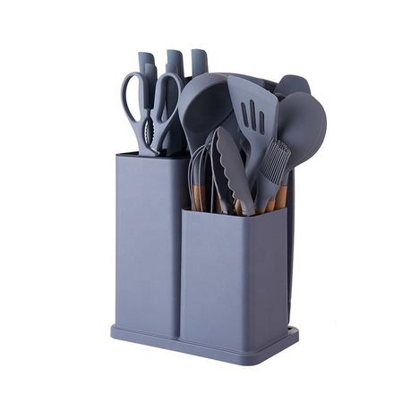 19 piece silicone utensil set